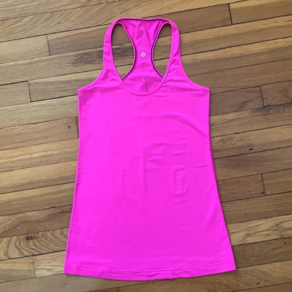 Lululemon Size 6 Hot Pink Luon Racerback Tank